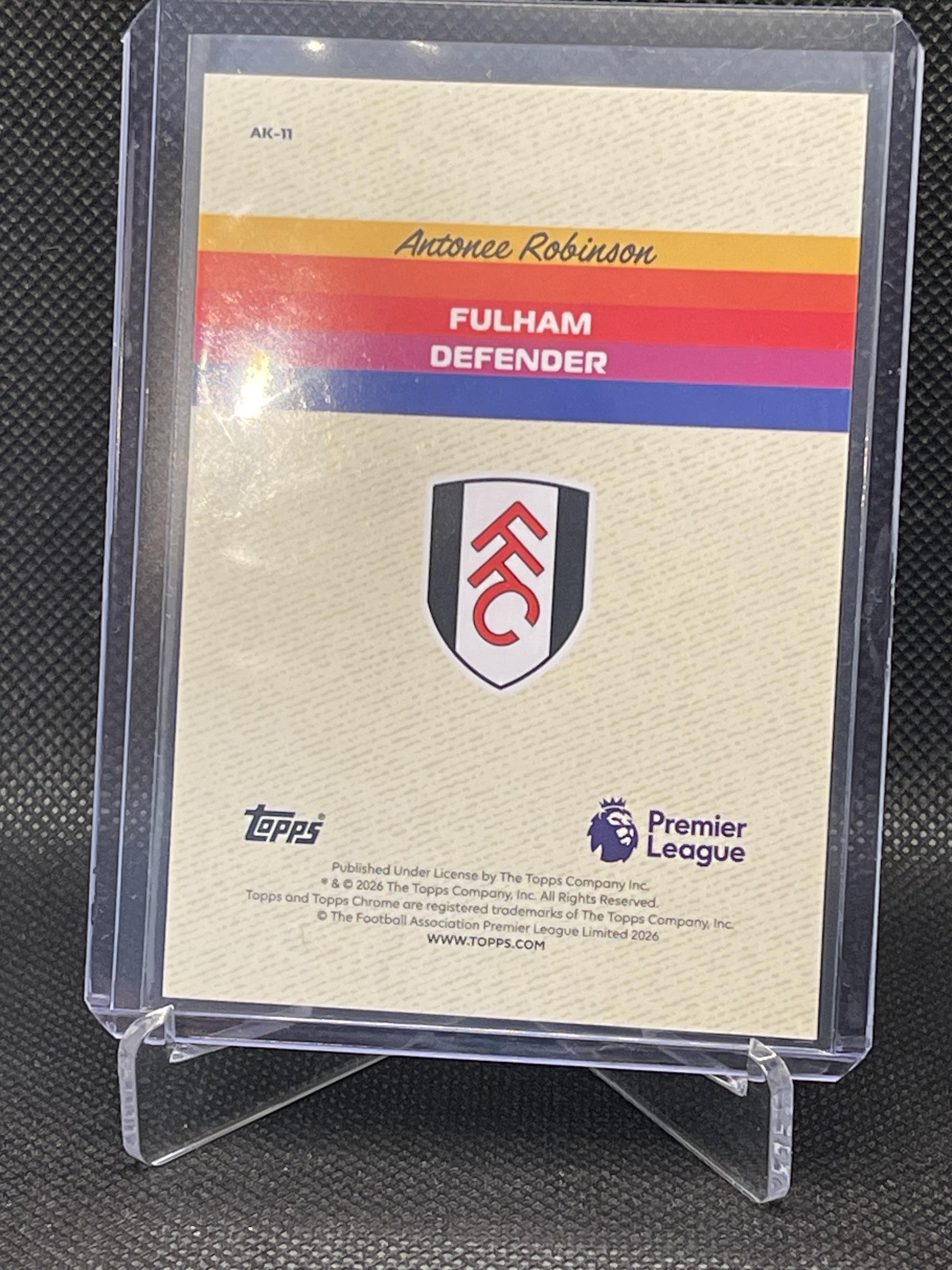 2026 Topps Chrome Premier League #AK-11 Antonee Robinson Alive And Kicking Fulham