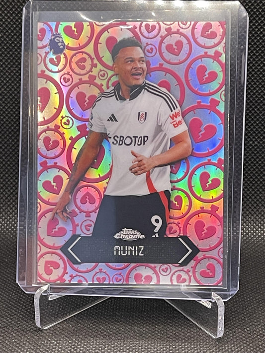 2026 Topps Chrome Premier League #STH-7 Rodrigo Muniz Stoppage Time Heartbreaker Fulham