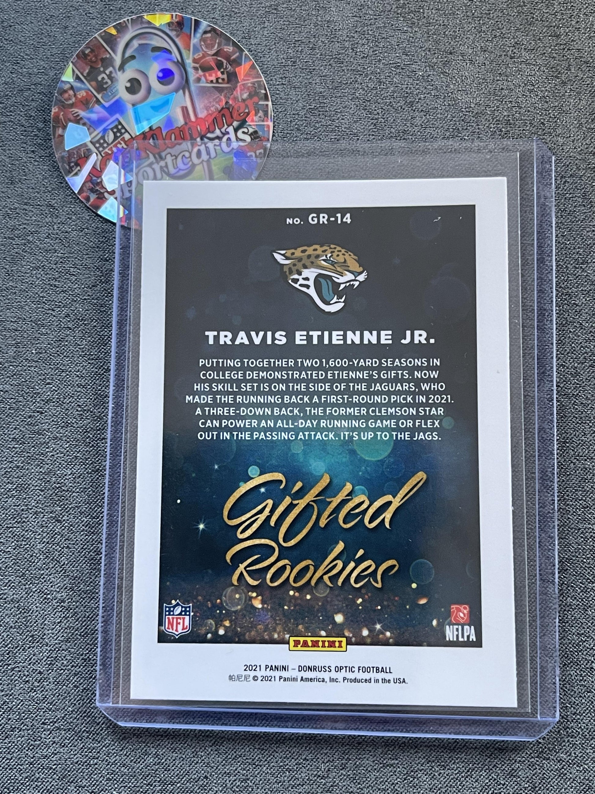 2021 Donruss Optic #GR-14 Travis Etienne Jr. Gifted Rookies Jacksonville Jaguars