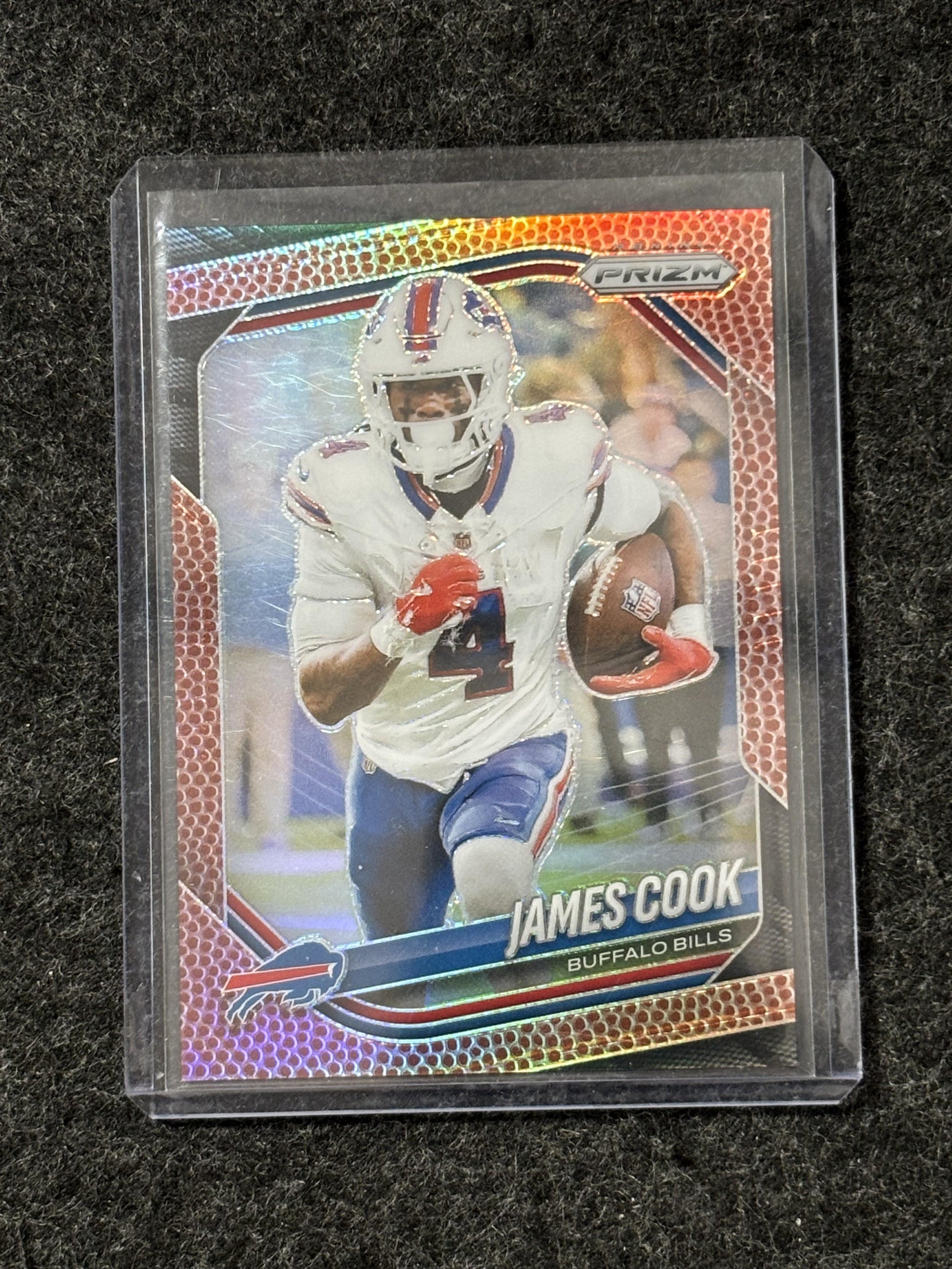 2025 Panini Prizm #27 James Cook Pigskin #/180 Buffalo Bills SN