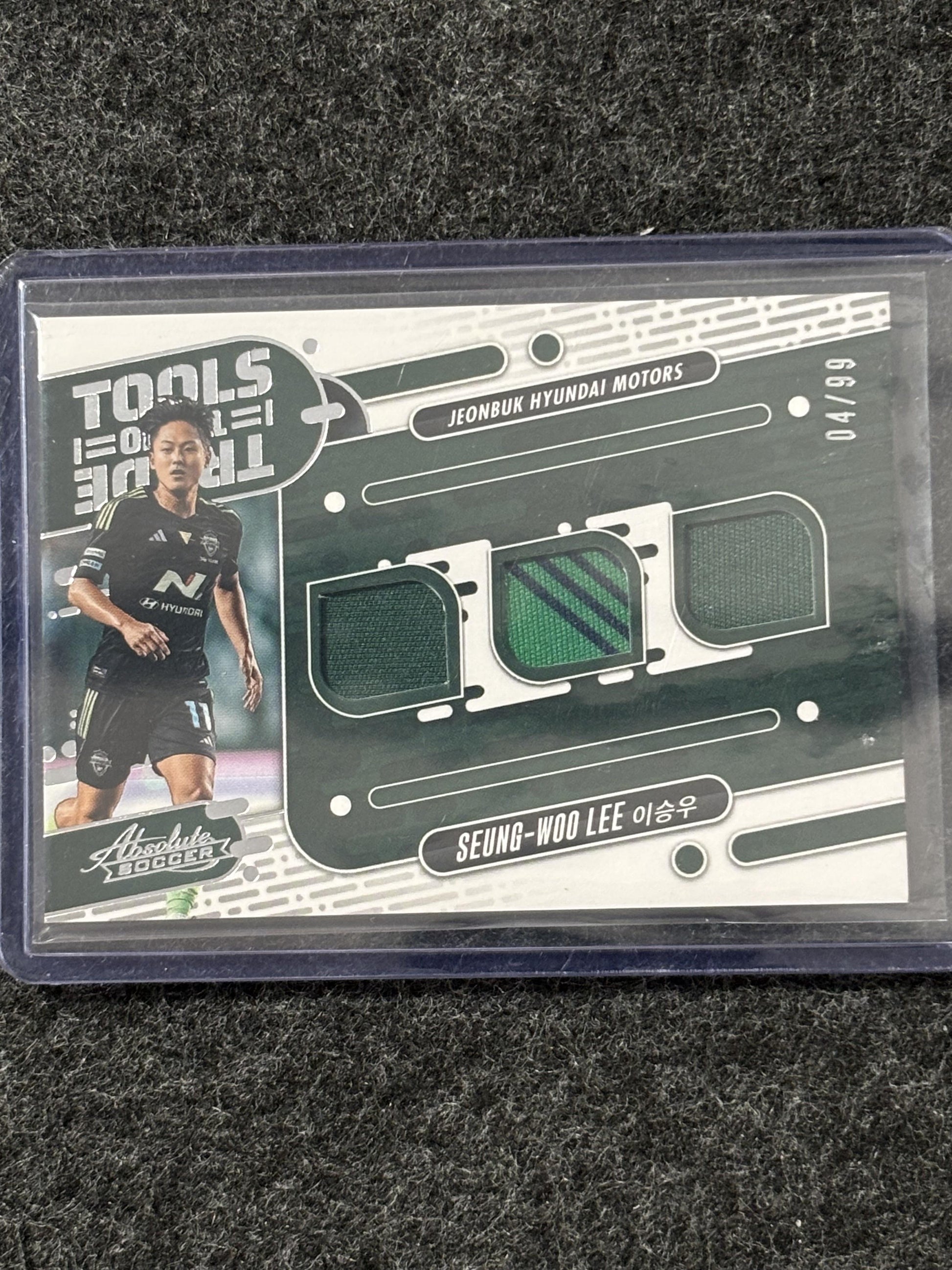 2025 Panini Absolute K League #TT-SWL Seung-Woo Lee Tools of the Trade /99 Suwon FC