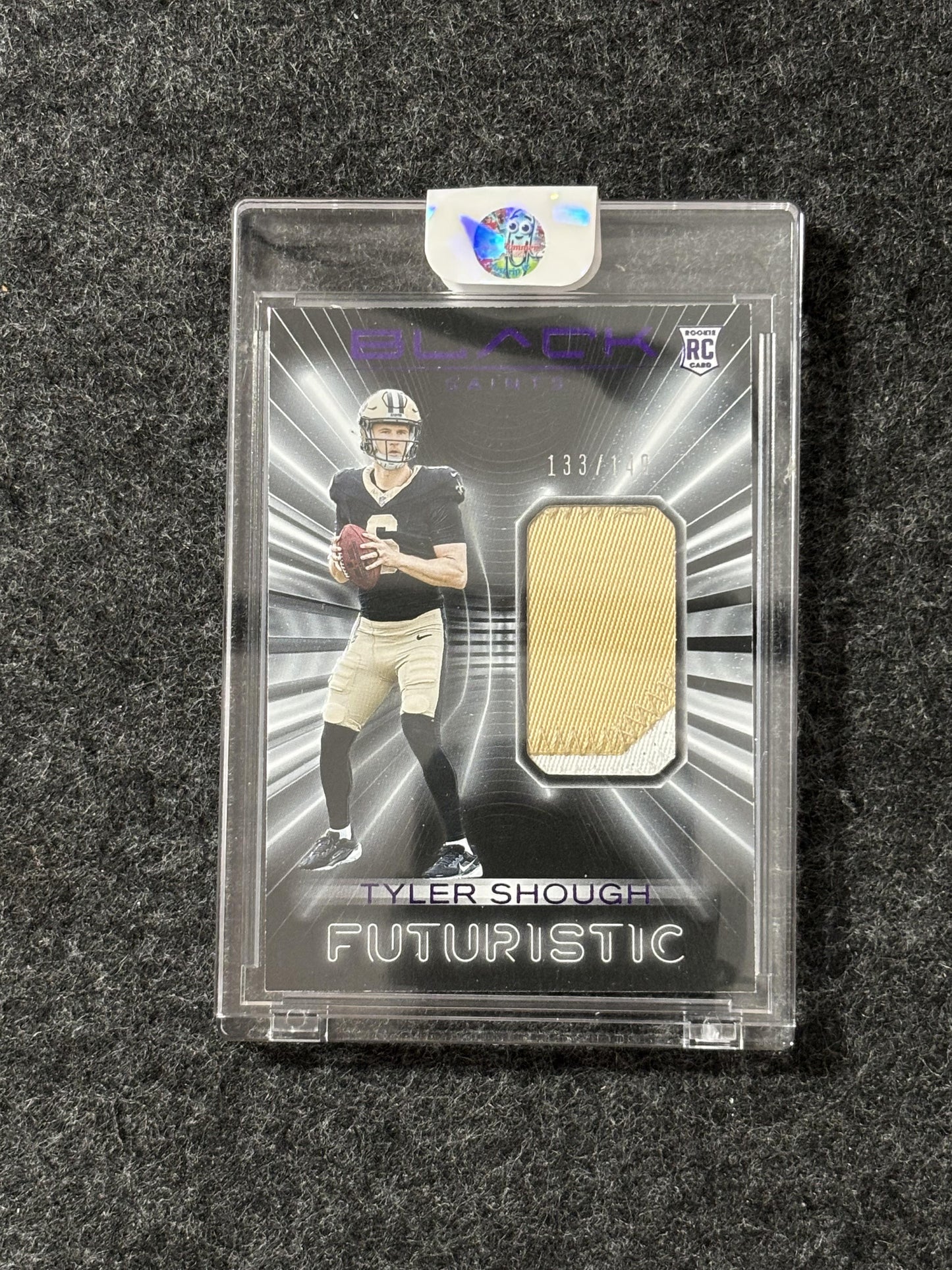 2025 Panini Black #FUT-TSH Tyler Shough Futuristic Royal #/149 New Orleans Saints SN,MEM