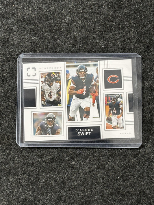 2025 Panini Photogenic #24 D'Andre Swift Scrapbook Chicago Bears