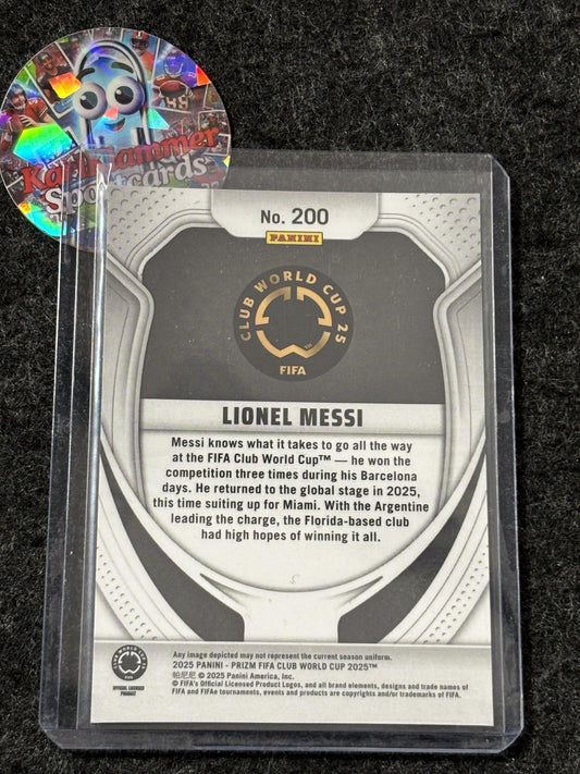2025 Panini Prizm FIFA Club World Cup #200 Lionel Messi Inter Miami CF