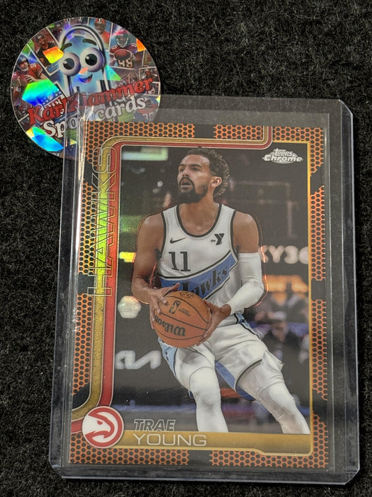2025-26 Topps Chrome #5 Trae Young Basketball Refractor Atlanta Hawks