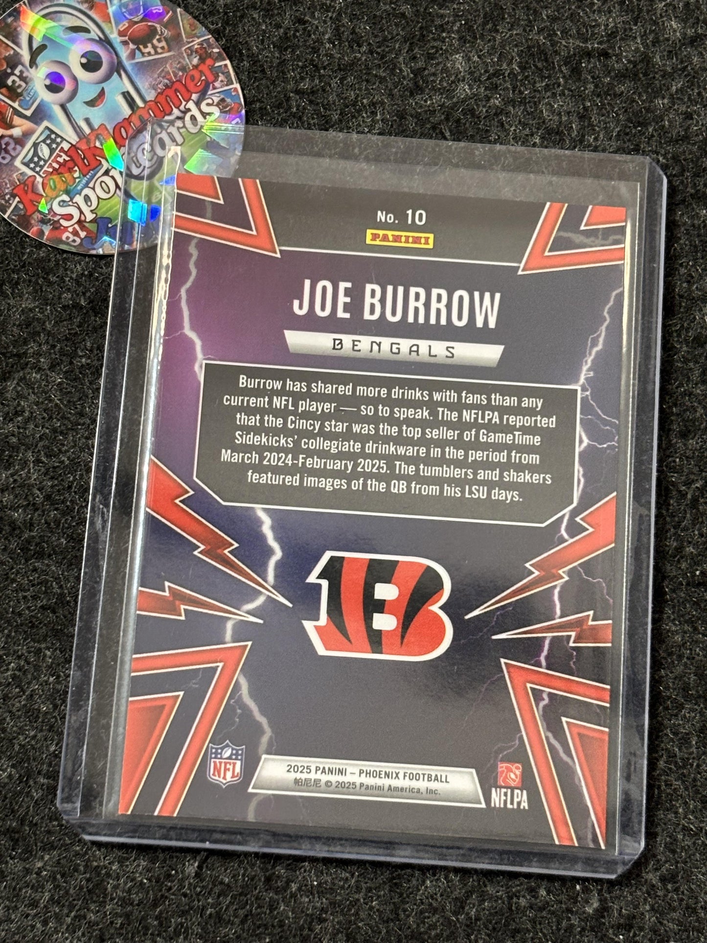2025 Panini Phoenix #10 Joe Burrow Thunderbirds Cincinnati Bengals