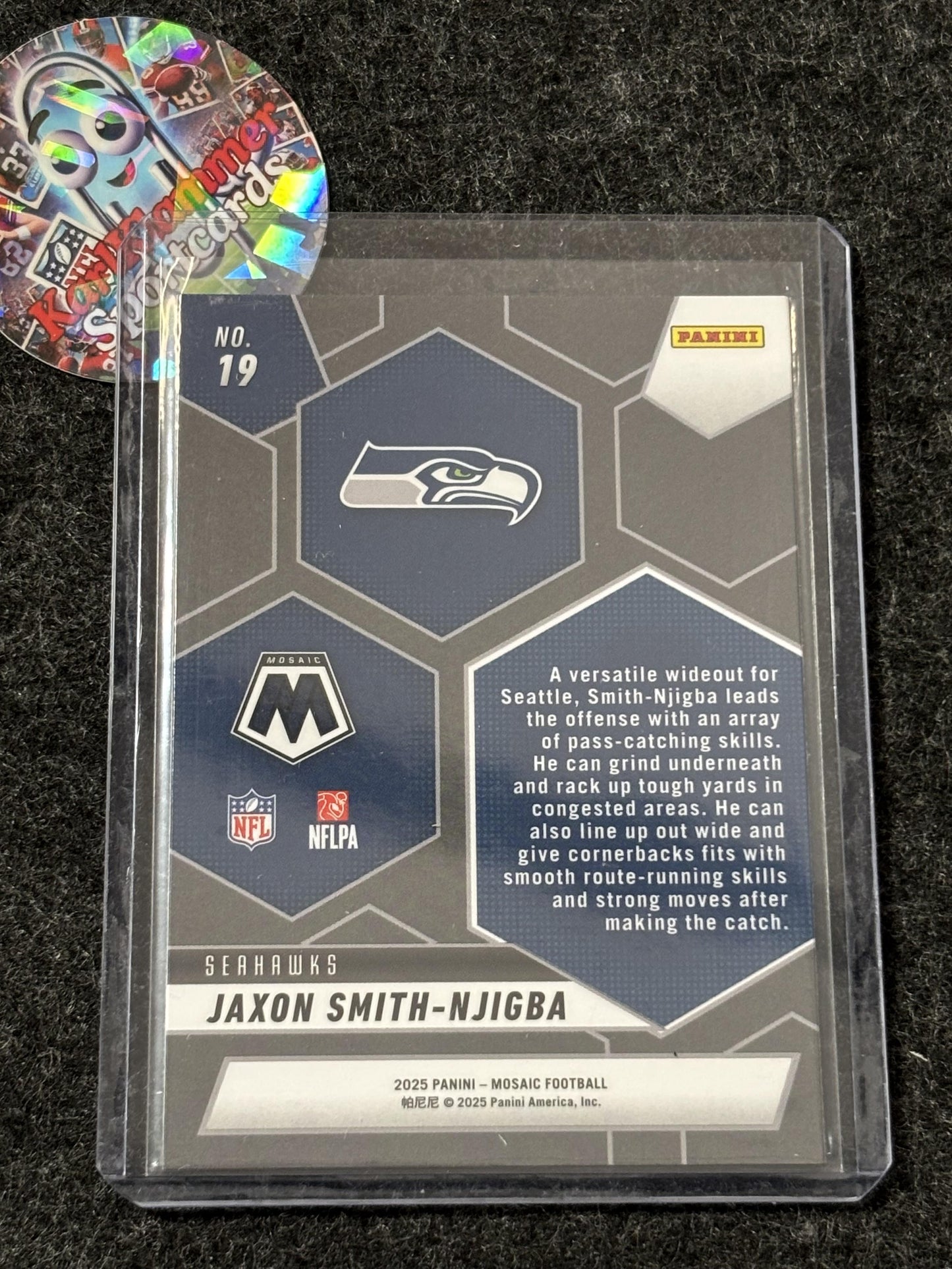 2025 Panini Mosaic #19 Jaxon Smith-Njigba Montage Mosaic Seattle Seahawks
