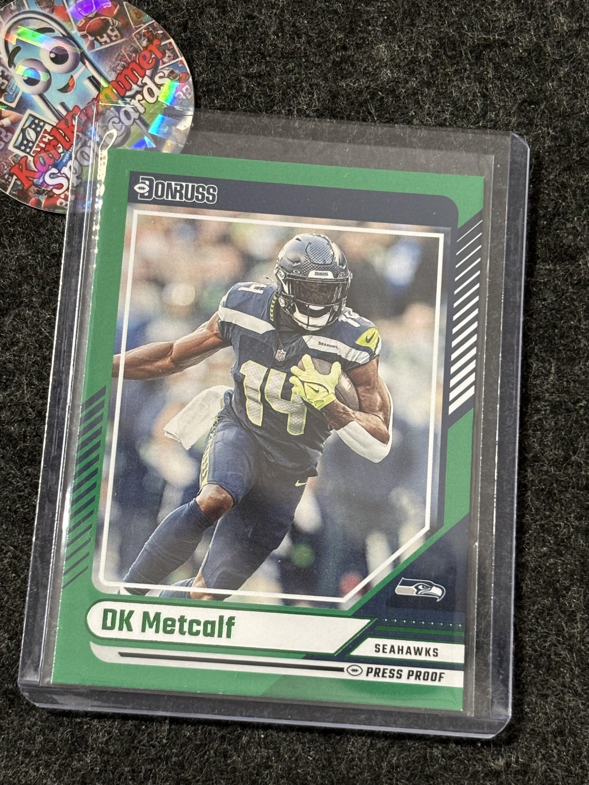 2024 Donruss #128 DK Metcalf Press Proof Green Seattle Seahawks