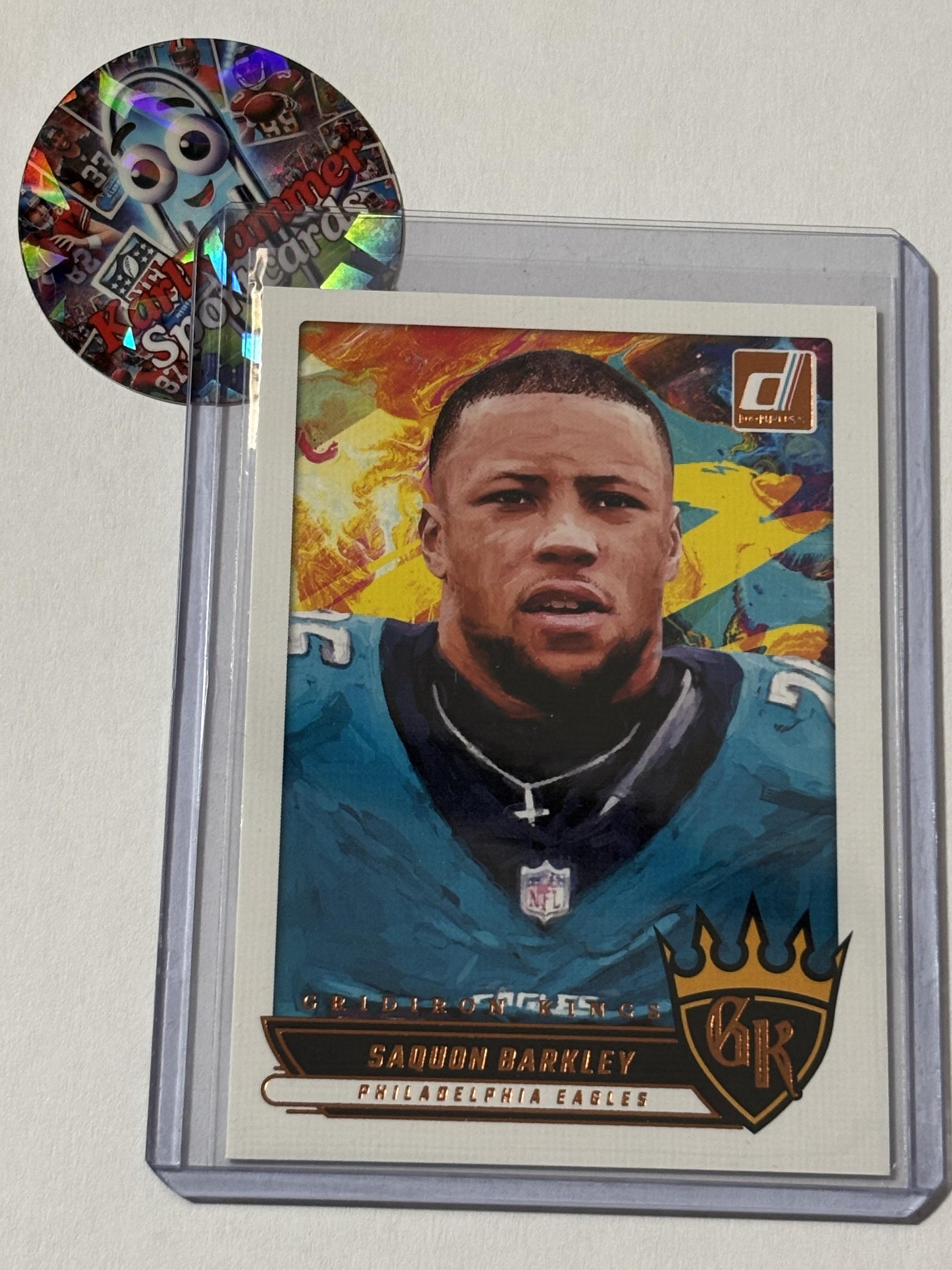 2025 Donruss #GK-SBY Saquon Barkley Gridiron Kings Philadelphia Eagles