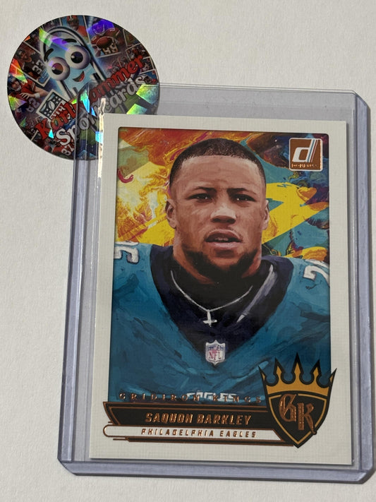 2025 Donruss #GK-SBY Saquon Barkley Gridiron Kings Philadelphia Eagles