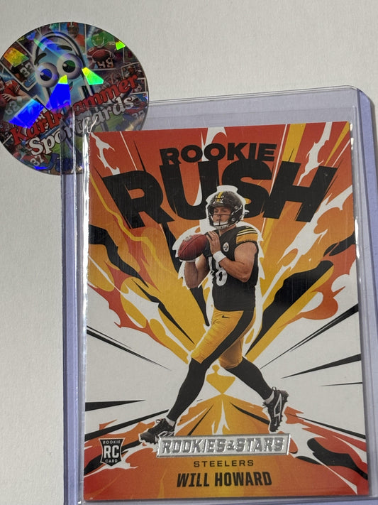 2025 Panini Rookies & Stars #13 Will Howard Rookie Rush Pittsburgh Steelers