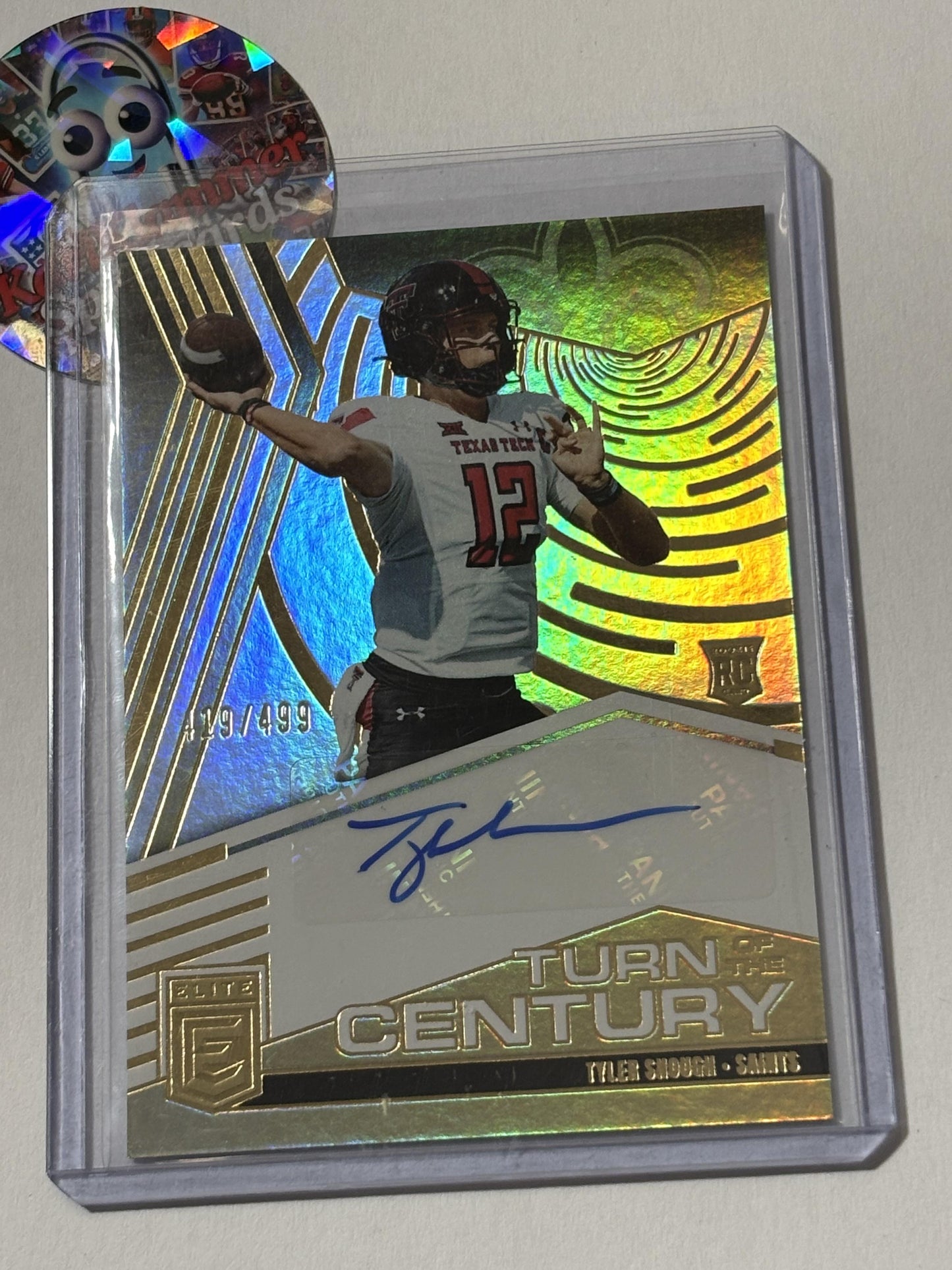 2025 Donruss Elite #TOC-TSH Tyler Shough Turn of the Century Autographs #/499 New Orleans Saints SN,AU