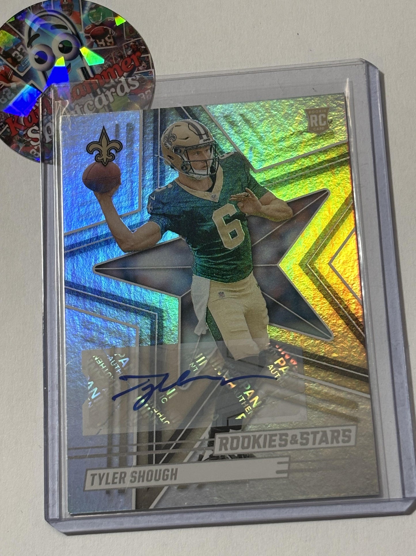 2025 Panini Rookies & Stars #194 Tyler Shough Silver New Orleans Saints RC,AU