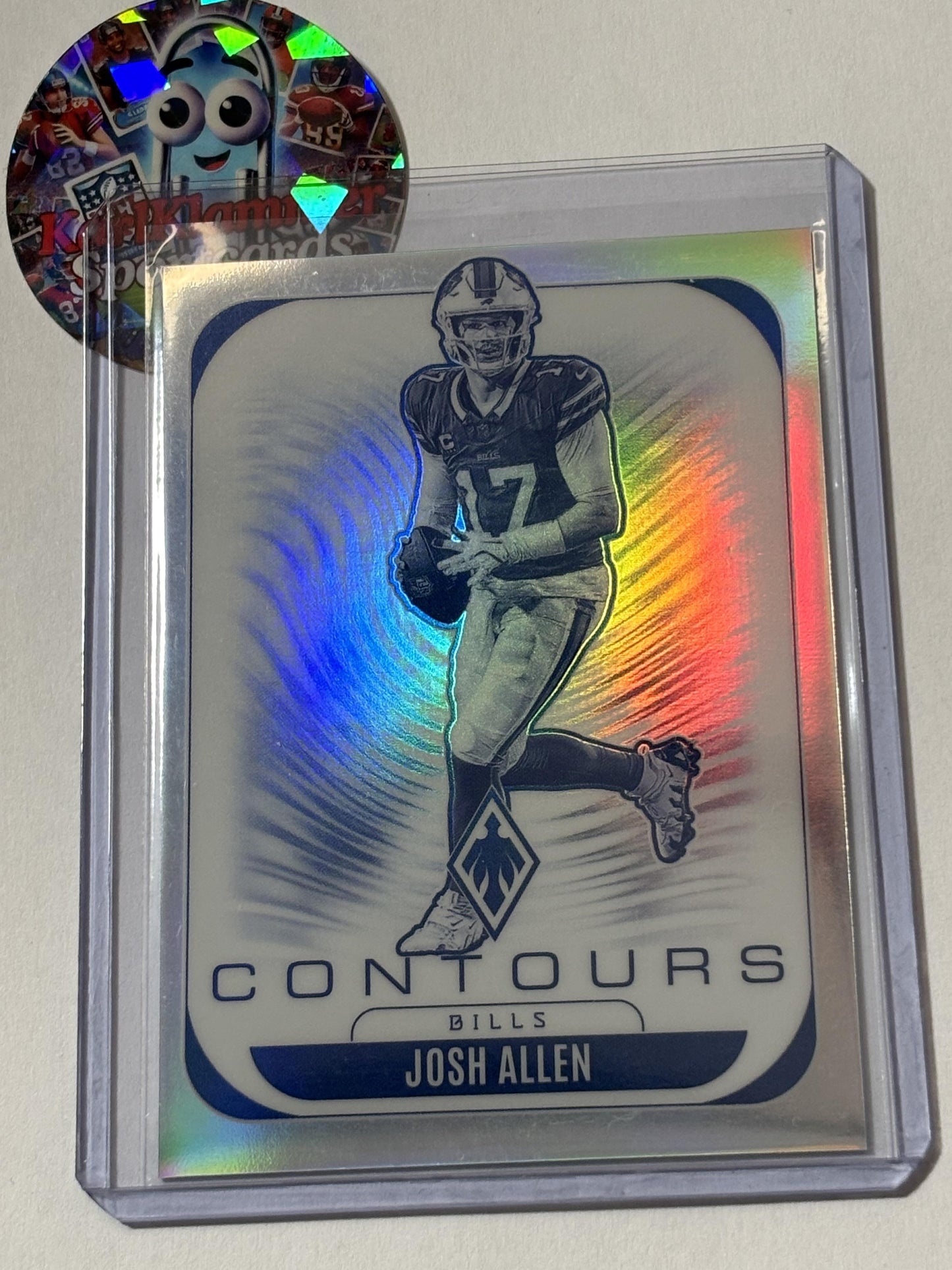2025 Panini Phoenix #4 Josh Allen Contours Buffalo Bills