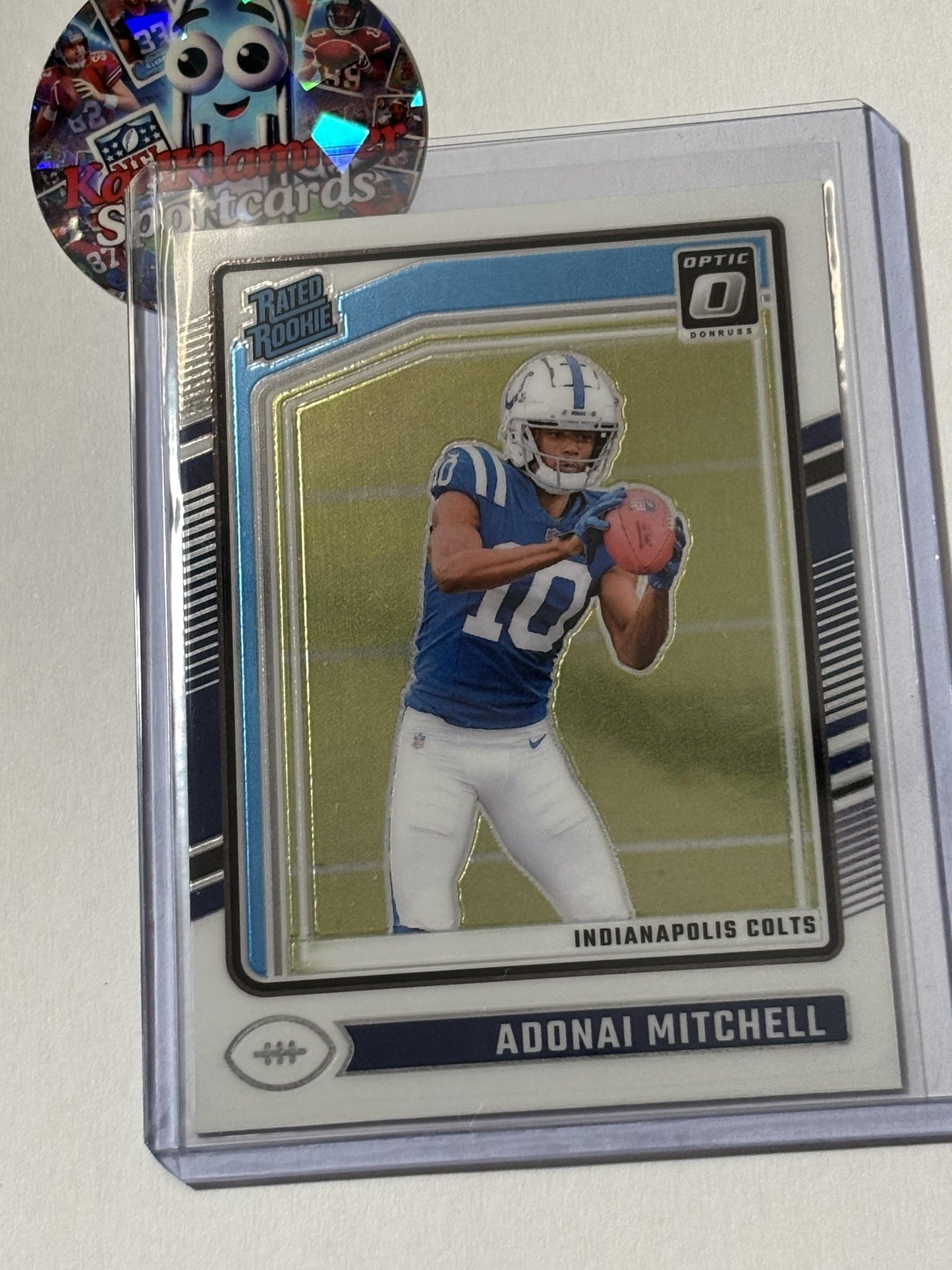 2024 Donruss Optic #203 Adonai Mitchell Holo Indianapolis Colts