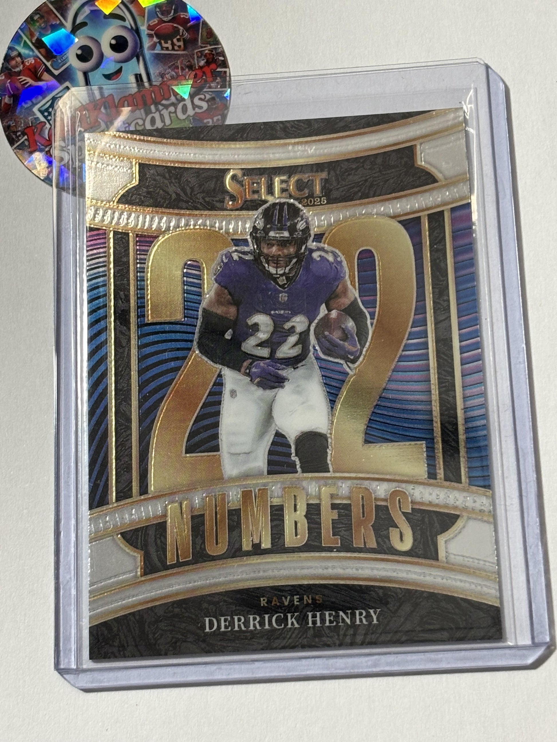 2025 Panini Select #2 Derrick Henry Select Numbers Baltimore Ravens