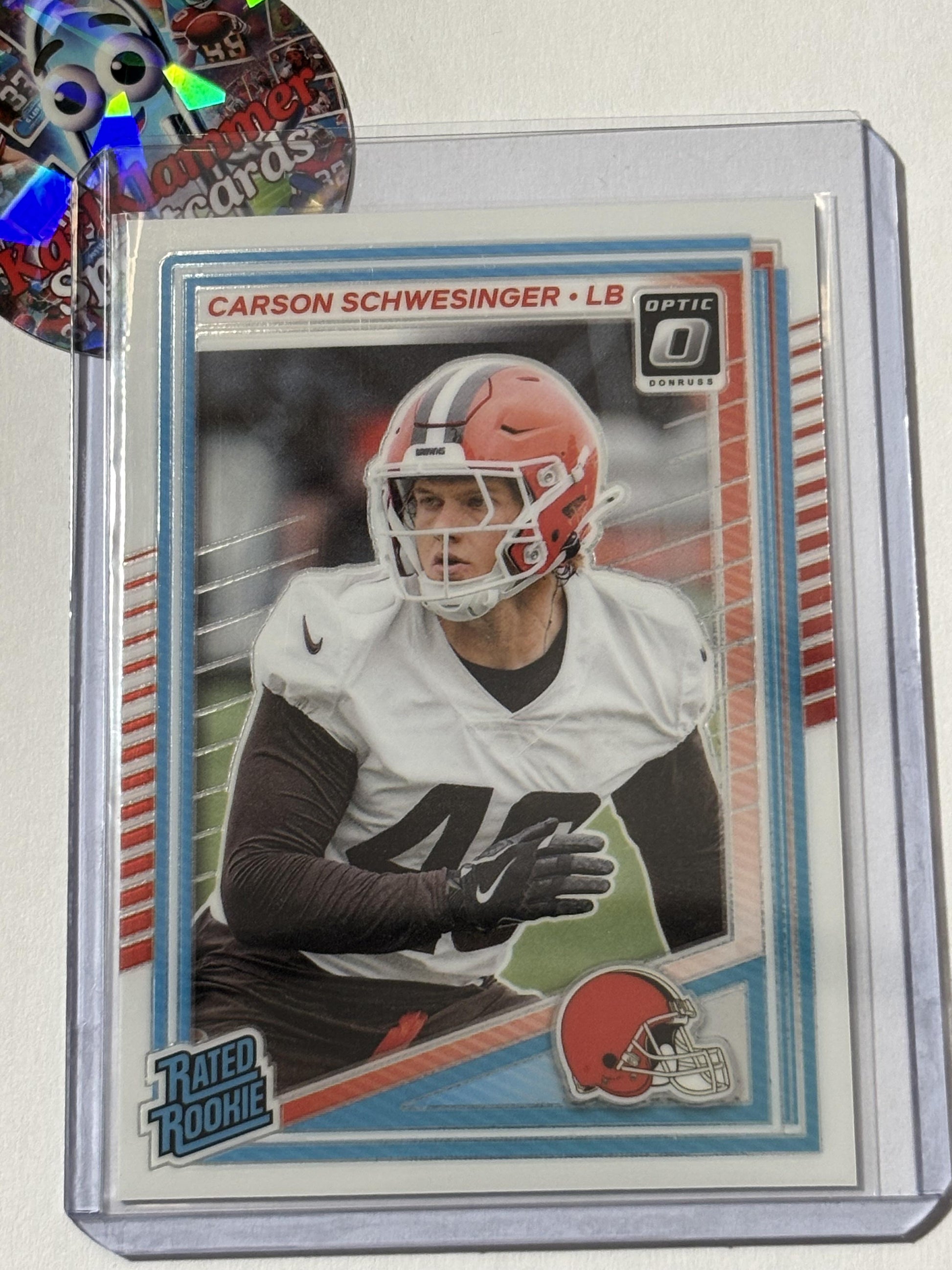 2025 Donruss Optic #217 Carson Schwesinger Cleveland Browns RC