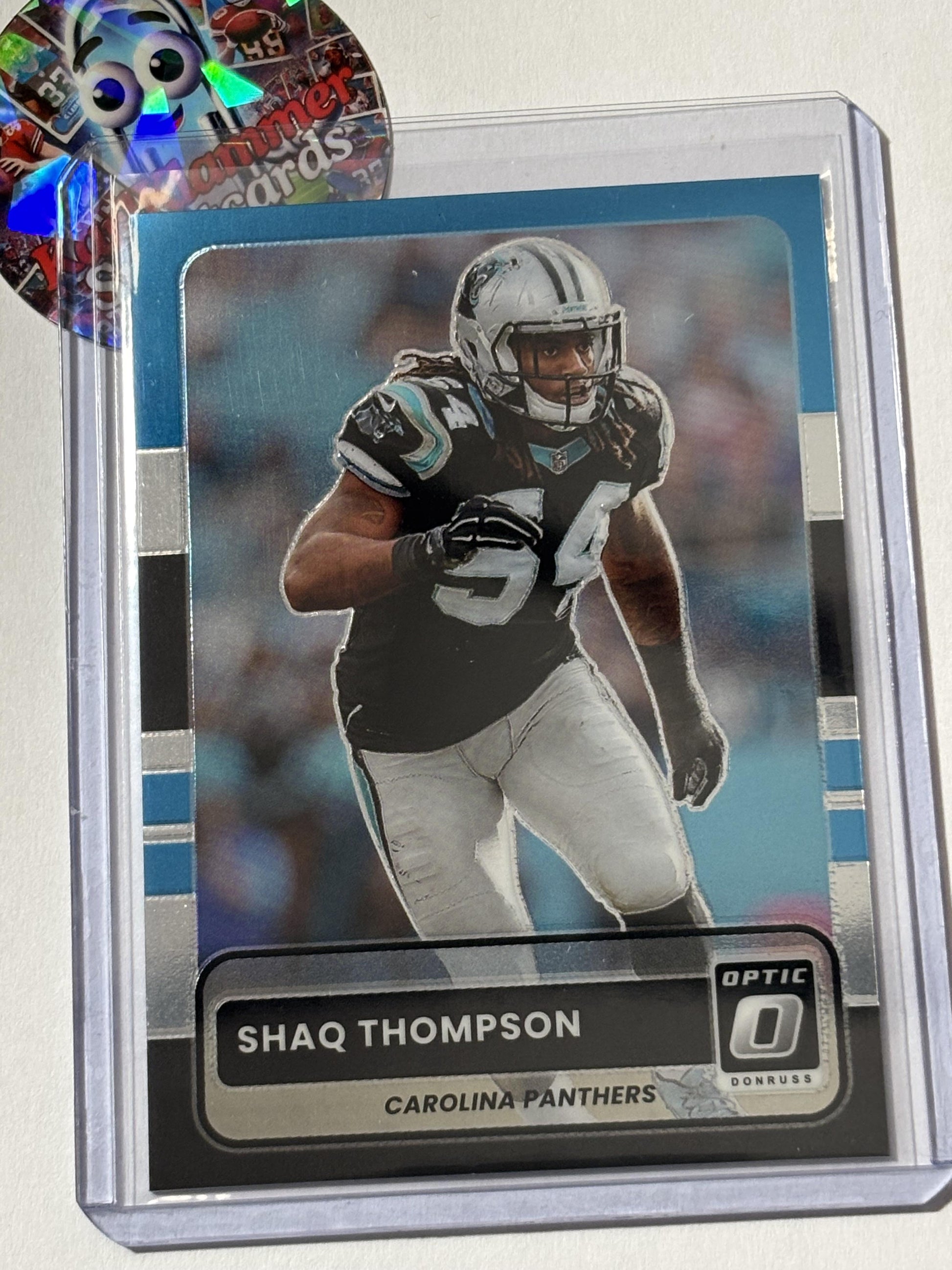 2025 Donruss Optic #24 Shaq Thompson 2015 Retro Carolina Panthers