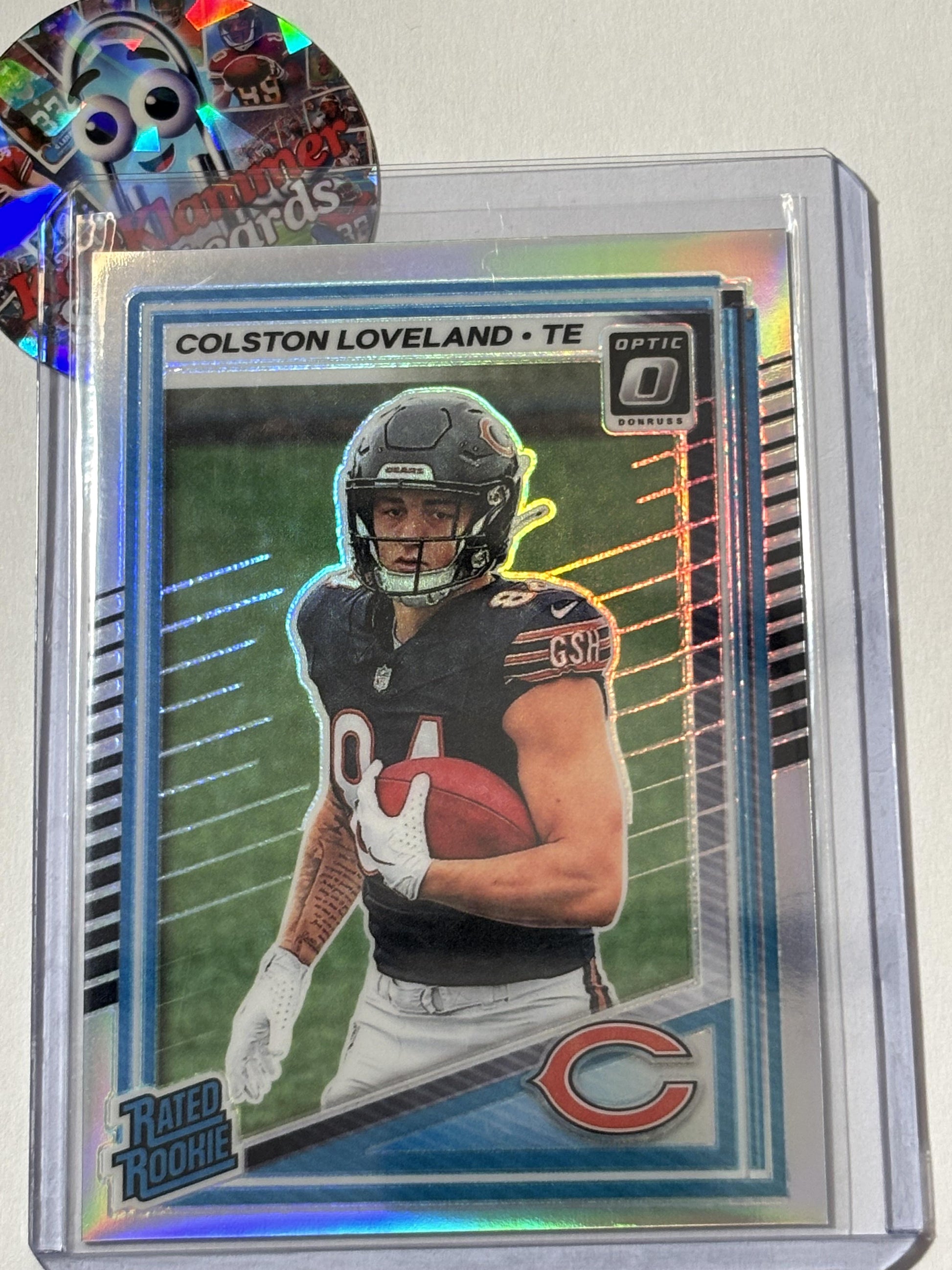 2025 Donruss Optic #204 Colston Loveland Holo Chicago Bears RC