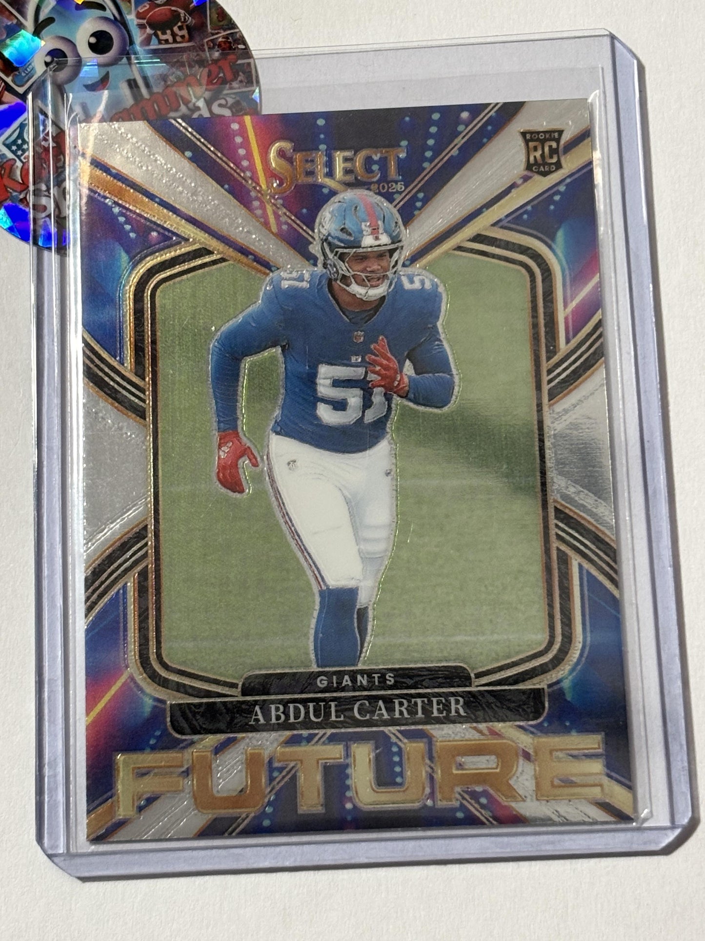 2025 Panini Select #18 Abdul Carter Select Future New York Giants