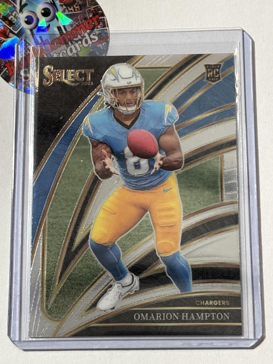 2025 Panini Select #202 Omarion Hampton Los Angeles Chargers