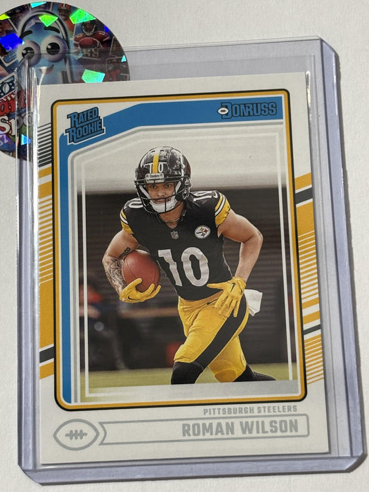 2024 Donruss #348 Roman Wilson Pittsburgh Steelers RC