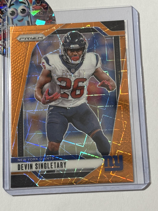2024 Panini Prizm #213 Devin Singletary Lazer New York Giants