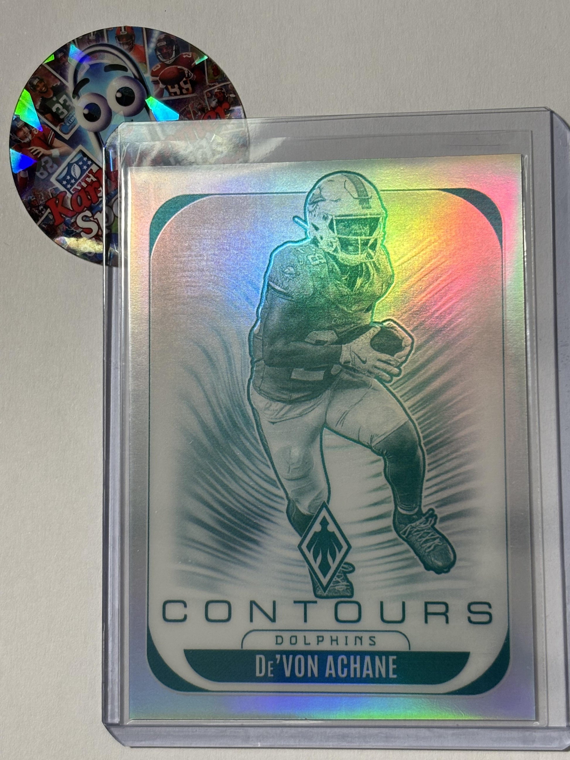 2025 Panini Phoenix #20 De'Von Achane Contours Miami Dolphins