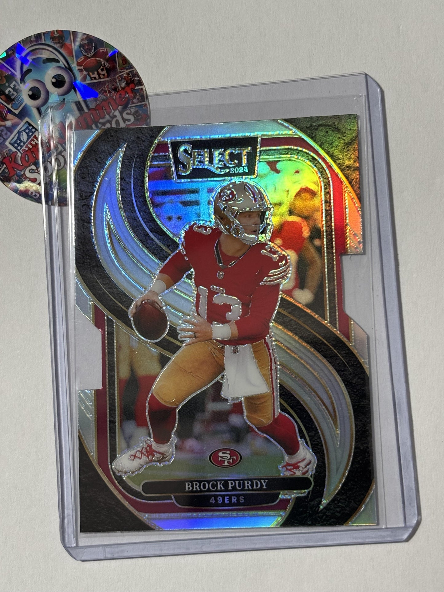 2024 Panini Select #124 Brock Purdy Silver Prizm Die Cut San Francisco 49ers