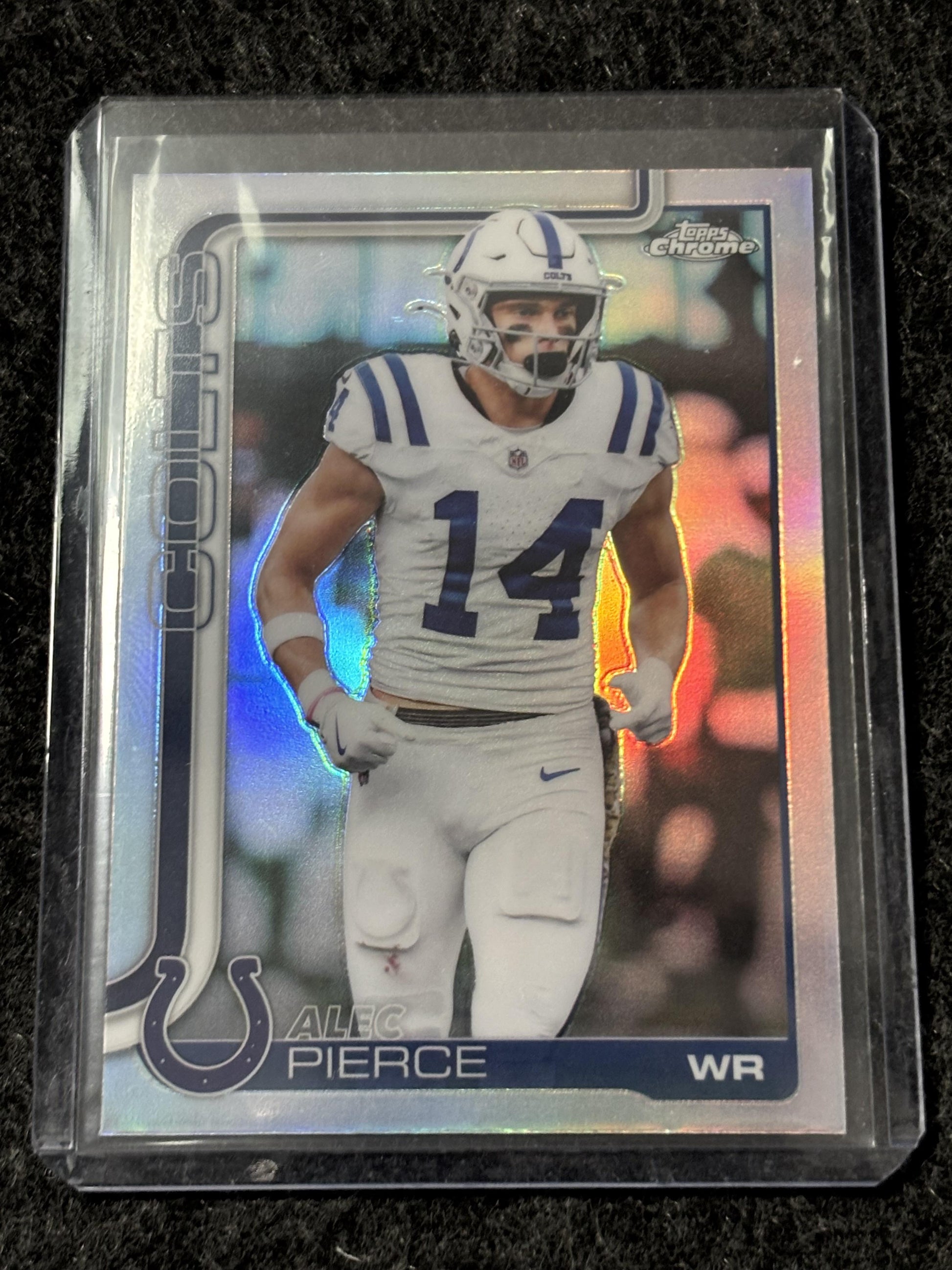 2025 Topps Chrome Football #125 Alec Pierce Refractor Indianapolis Colts