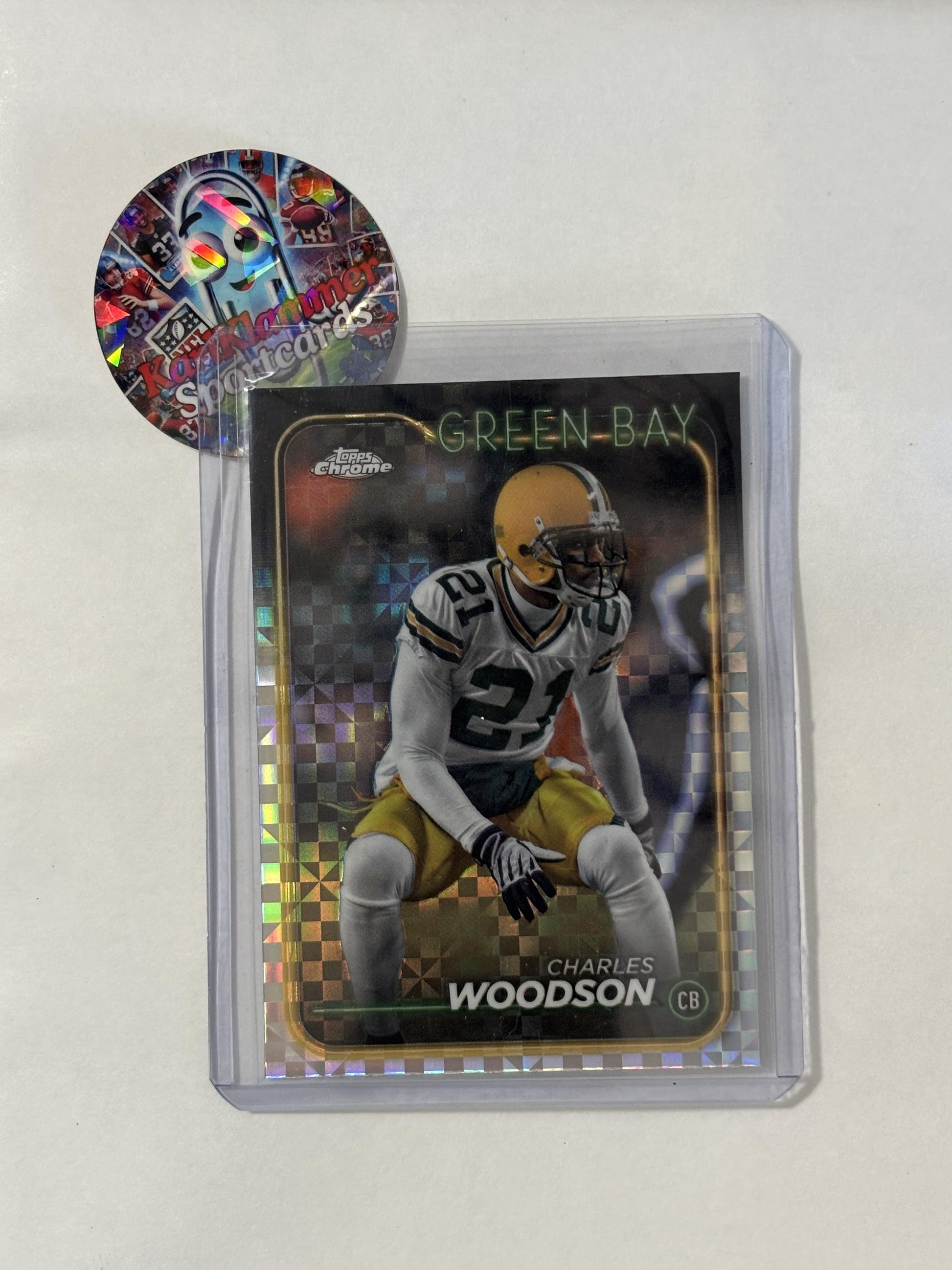 2024 Topps Chrome #72 Charles Woodson X-Fractor Green Bay Packers