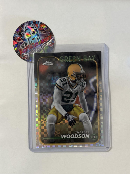2024 Topps Chrome #72 Charles Woodson X-Fractor Green Bay Packers