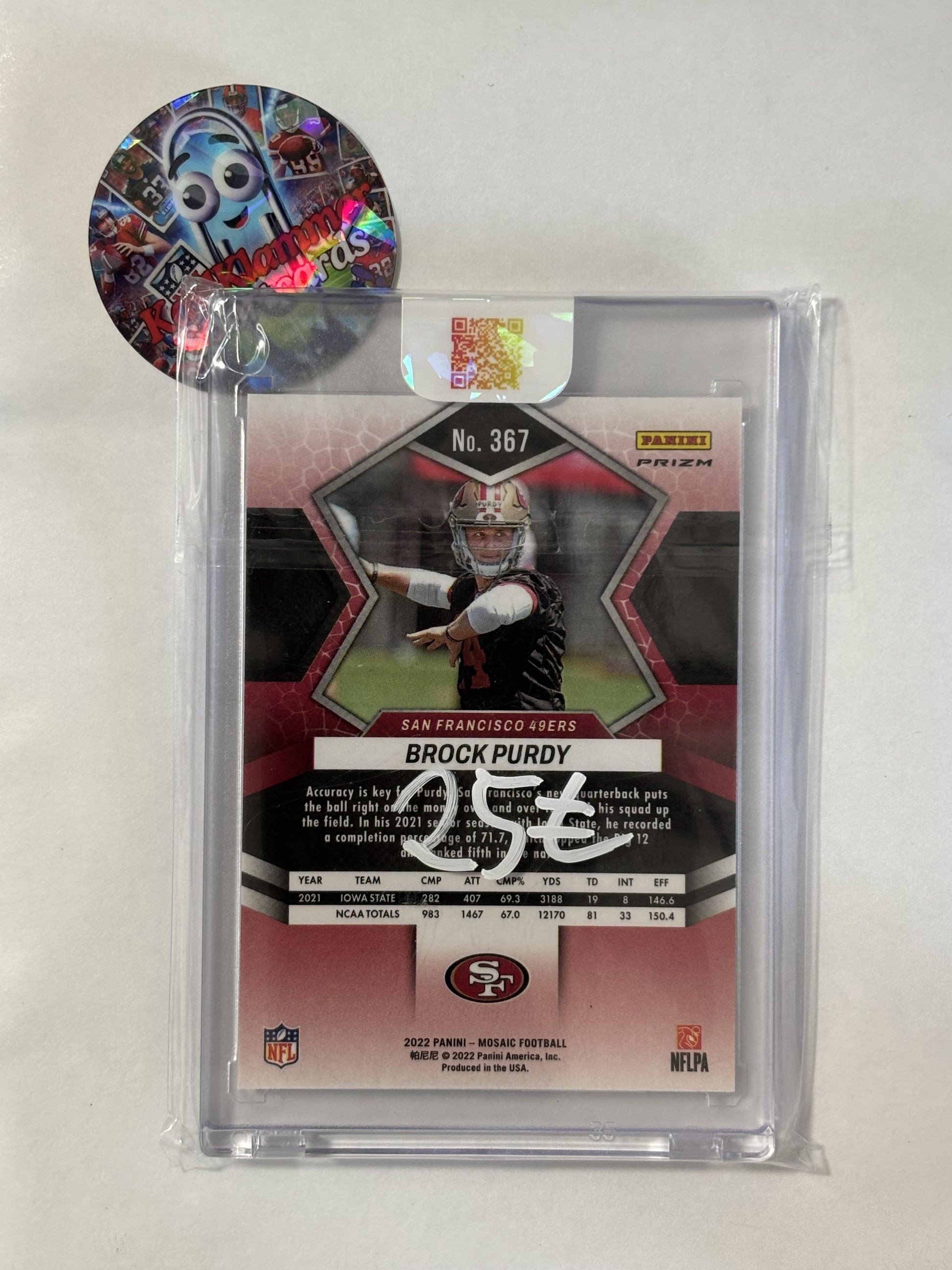 2022 Panini Mosaic #367 Brock Purdy Silver San Francisco 49ers RC