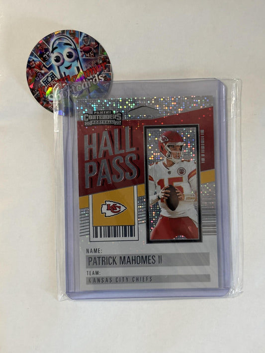 2023 Panini Contenders #18 Patrick Mahomes II Hall Pass Kansas City Chiefs