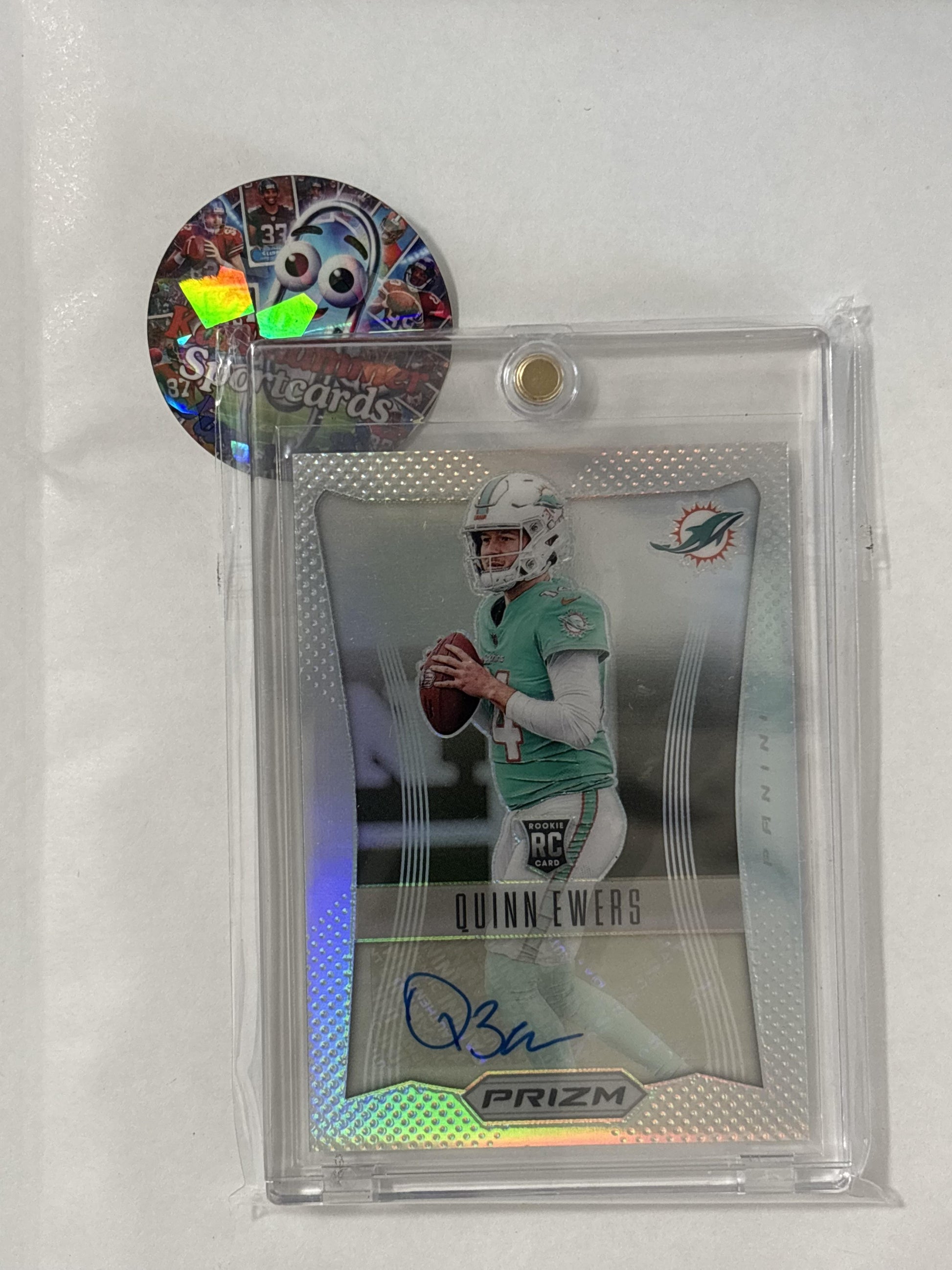 2025 Panini Prizm #rsi-qes Quinn Ewers #'d149 Miami Dolphins SN
