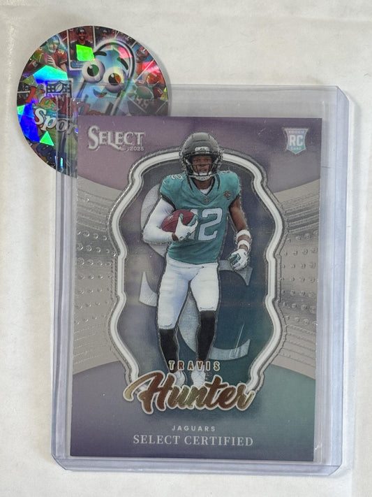2025 Panini Select #1 Travis Hunter Select Certified Rookies Jacksonville Jaguars