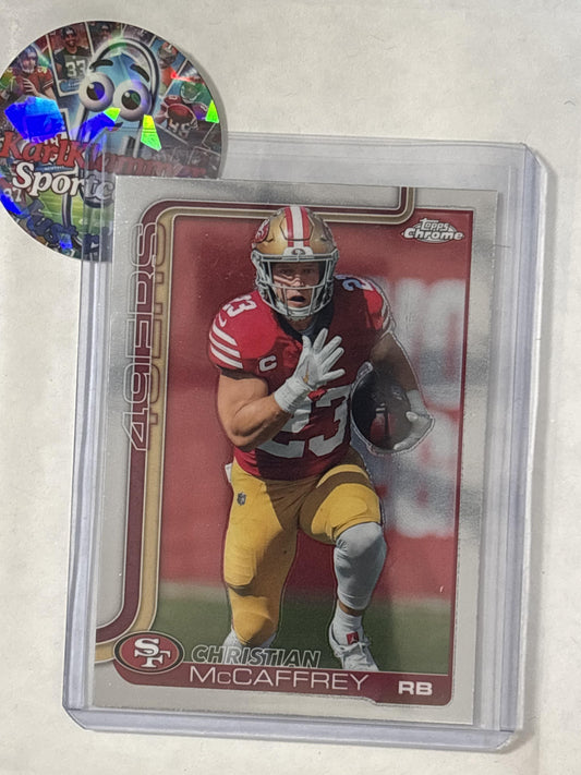 2025 Topps Chrome #263 Christian McCaffrey San Francisco 49ers