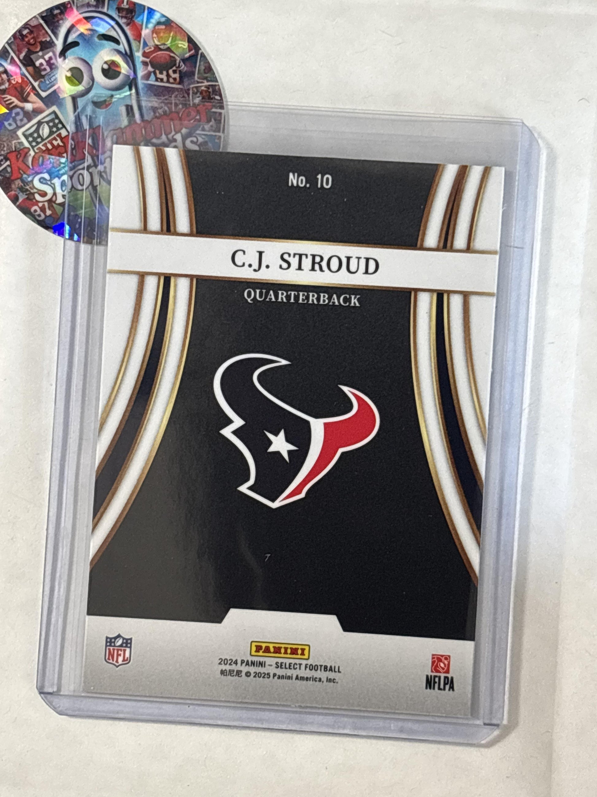 2024 Panini Select #10 C.J. Stroud Turbocharged Prizm Houston Texans