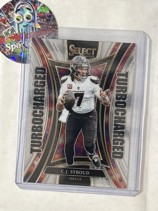 2024 Panini Select #10 C.J. Stroud Turbocharged Prizm Houston Texans