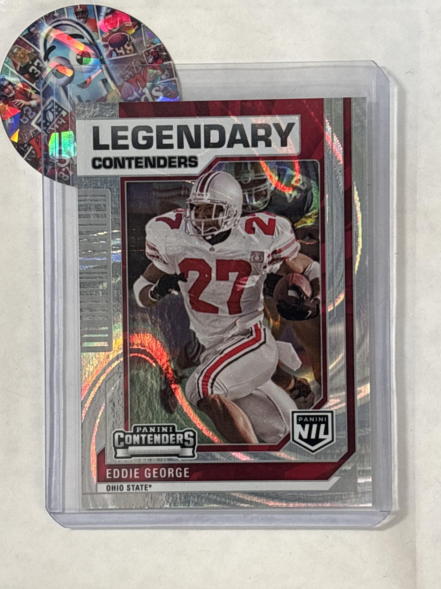2025 Panini Ohio State University #44 Eddie George Swirl #/199 Ohio State Buckeyes SN