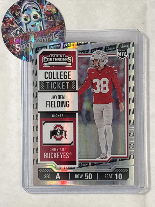 2025 Panini Ohio State University #11 Jayden Fielding Panini Ohio State Buckeyes