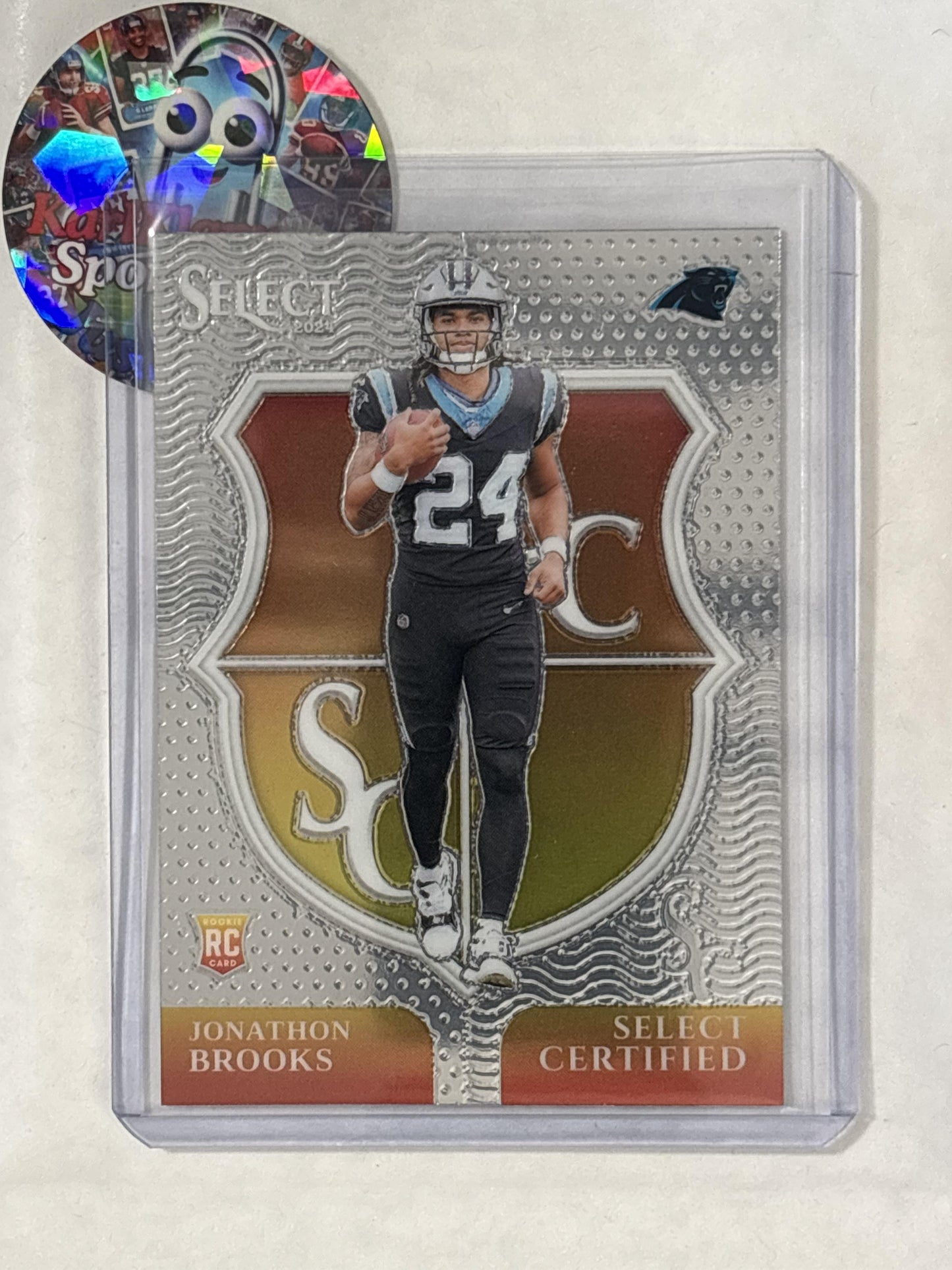 2024 Panini Select #17 Jonathon Brooks Select Certified Rookies Carolina Panthers