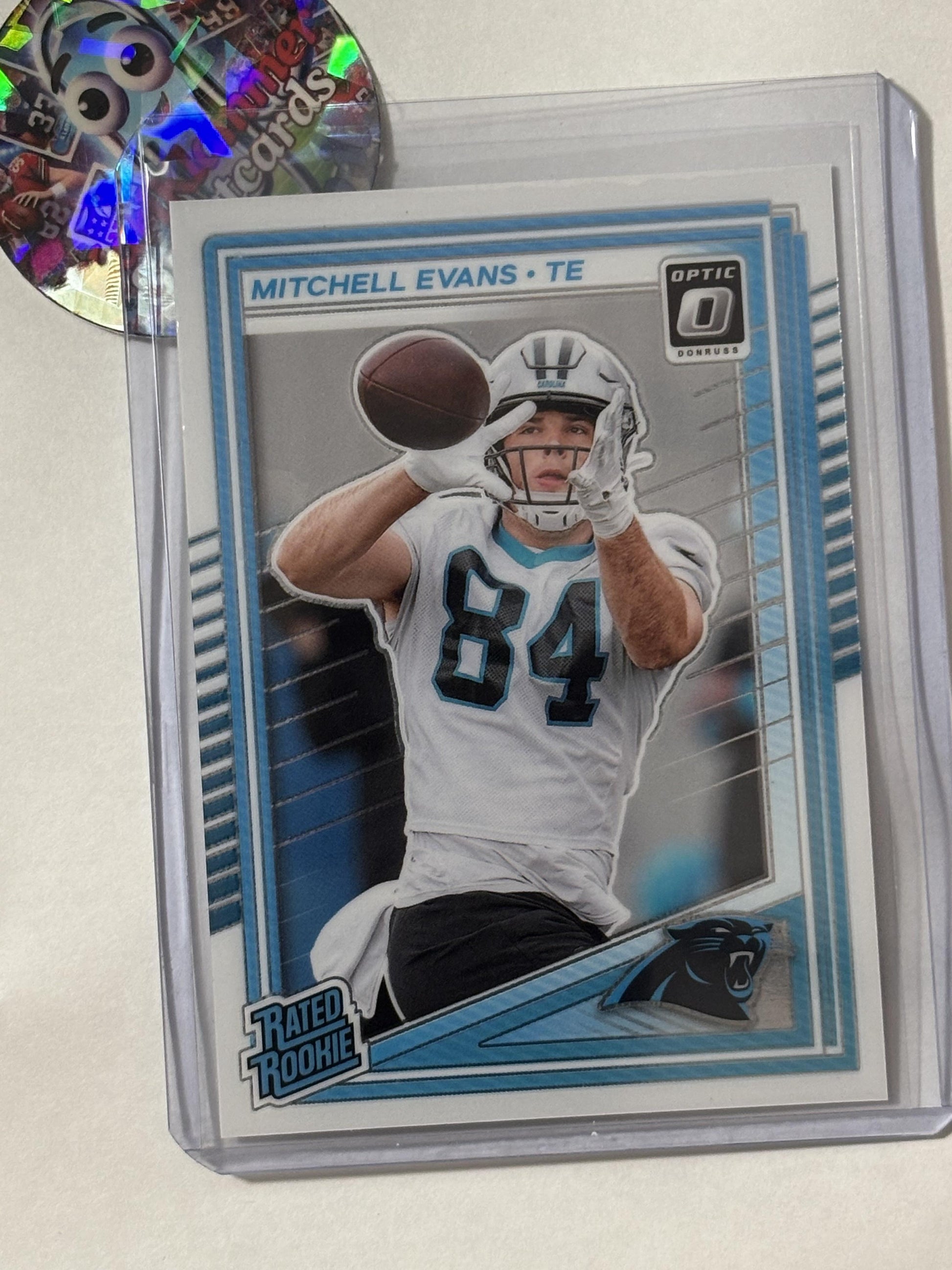 2025 Donruss Optic #254 Mitchell Evans Carolina Panthers RC