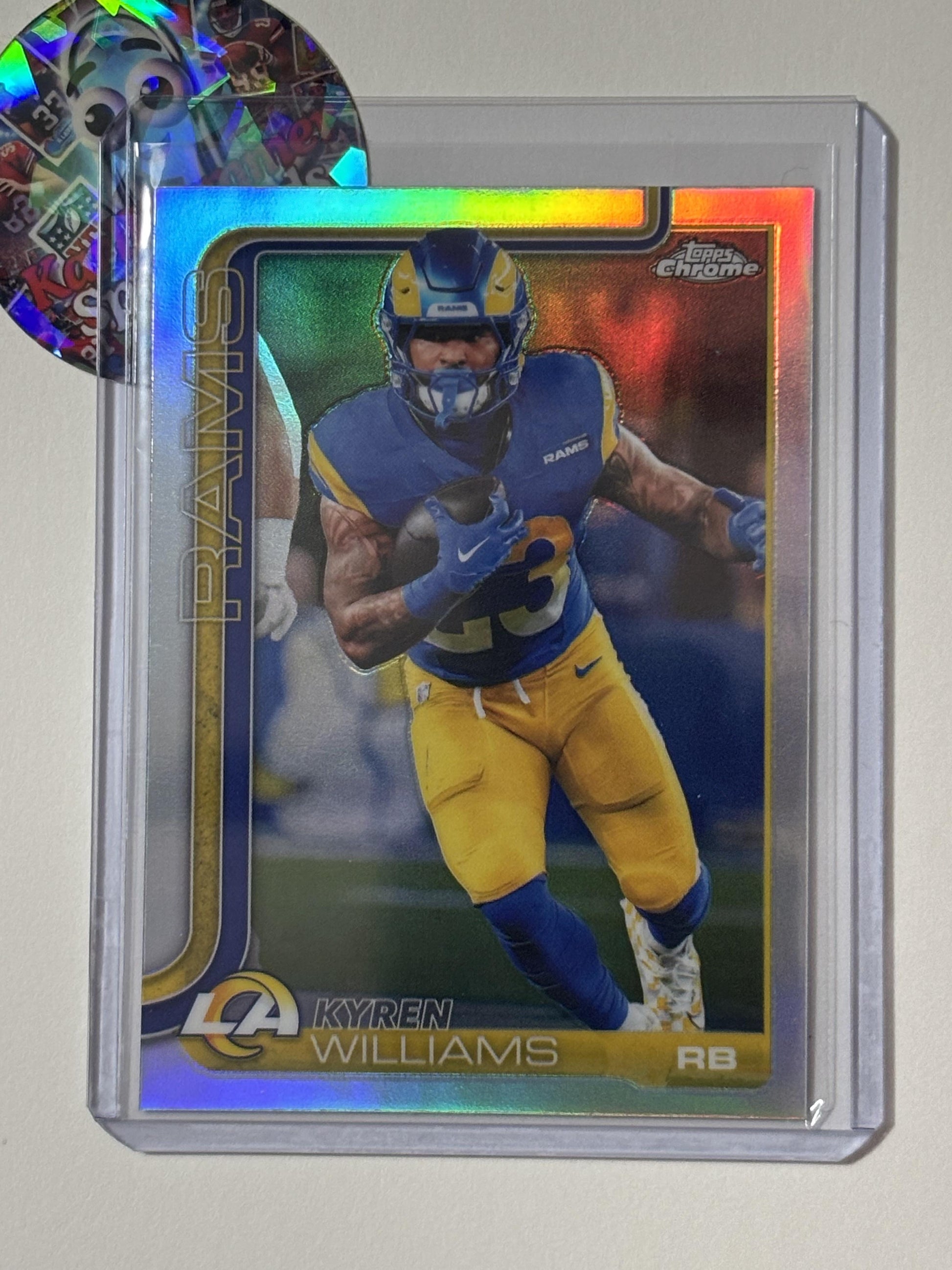 2025 Topps Chrome #168 Kyren Williams Refractor Los Angeles Rams