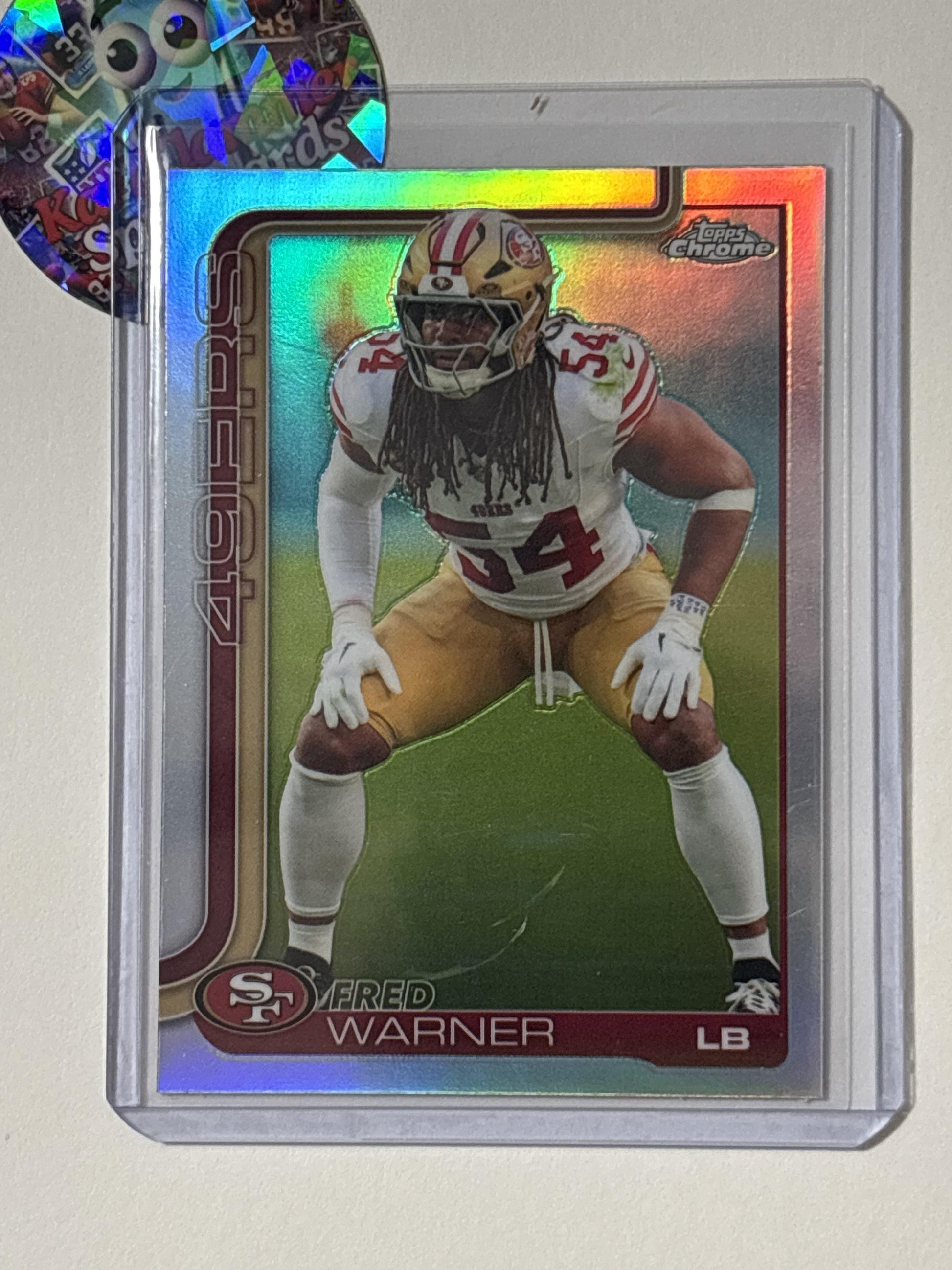 2025 Topps Chrome #268 Fred Warner Refractor San Francisco 49ers