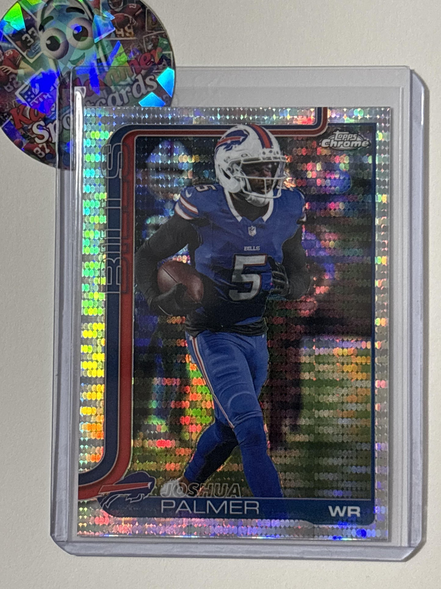 2025 Topps Chrome #31 Joshua Palmer Pulsar Refractor Buffalo Bills
