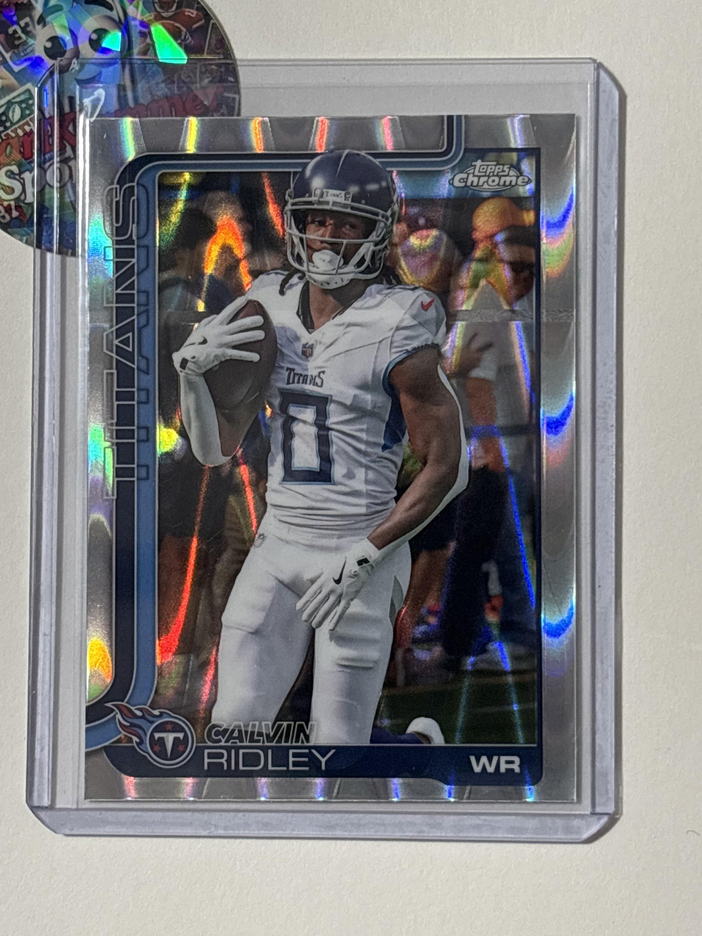 2025 Topps Chrome #291 Calvin Ridley Ray Wave Refractor Tennessee Titans
