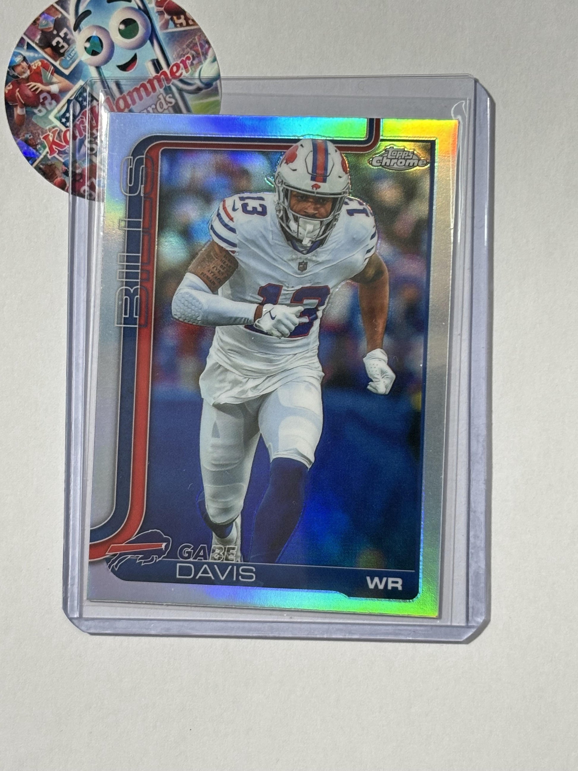 2025 Topps Chrome #142 Gabe Davis Refractor Buffalo Bills