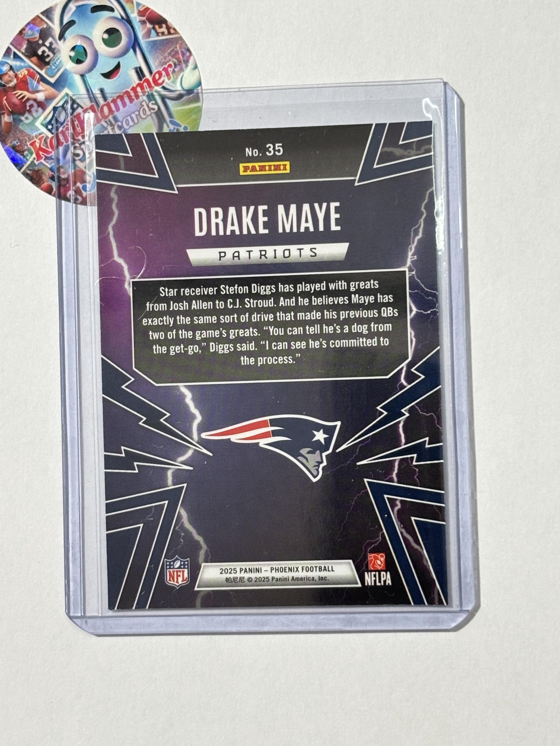 2025 Panini Phoenix #35 Drake Maye Thunderbirds New England Patriots