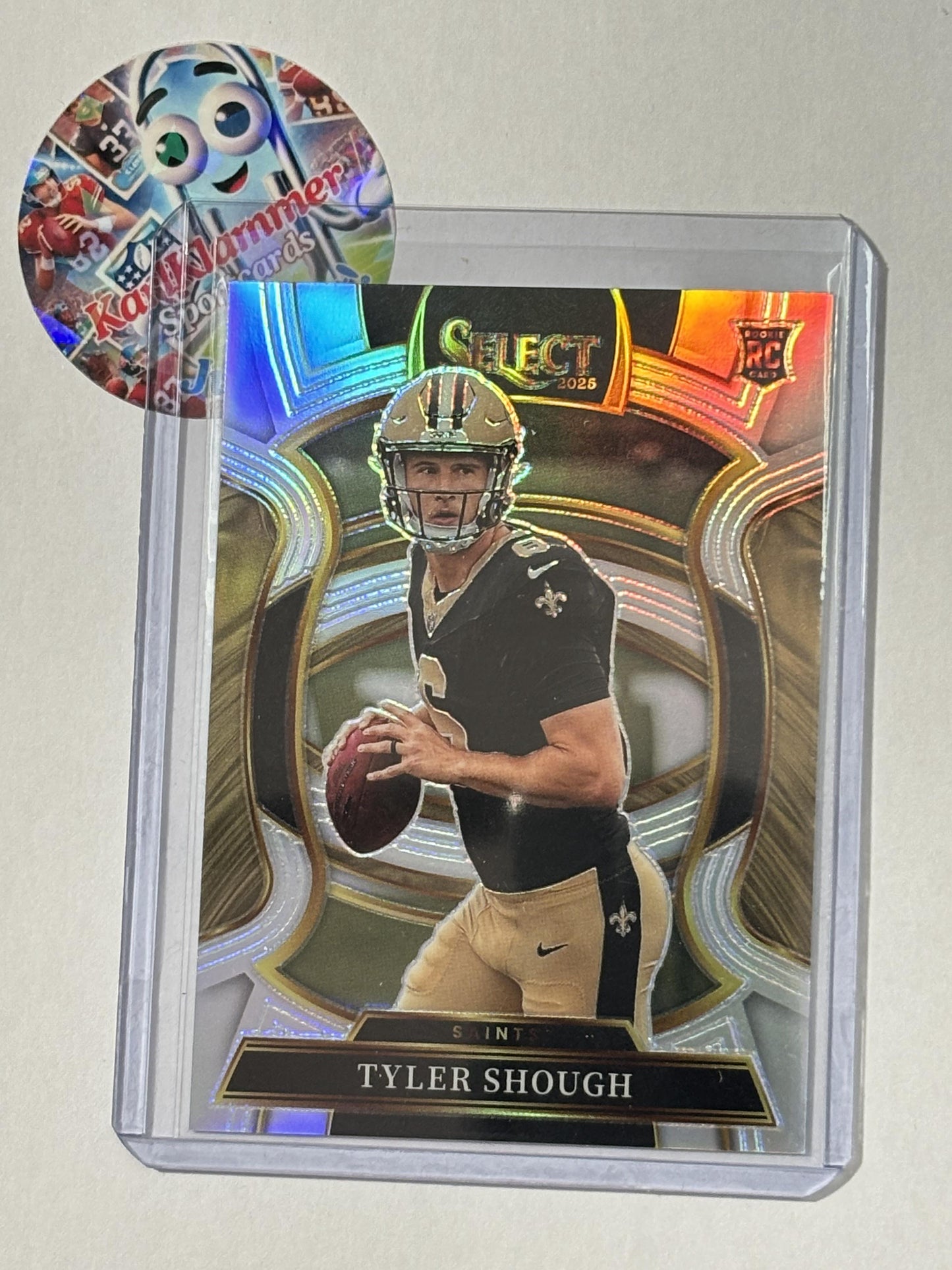2025 Panini Select #41 Tyler Shough Silver Prizm New Orleans Saints